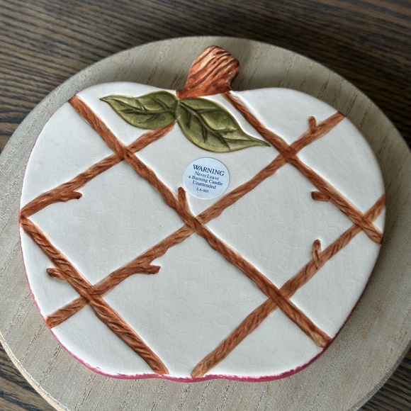 Blue Sky by James Craig Apple 🍎 Stoneware Vintage Kitchen Trivets - Set Of 4 ! - Picture 9 of 12